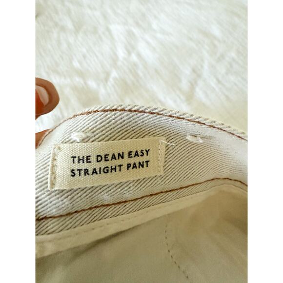 Madewell | NWT The Dean Easy Straight Pant in Bone | Sz 28 - Picture 9 of 11